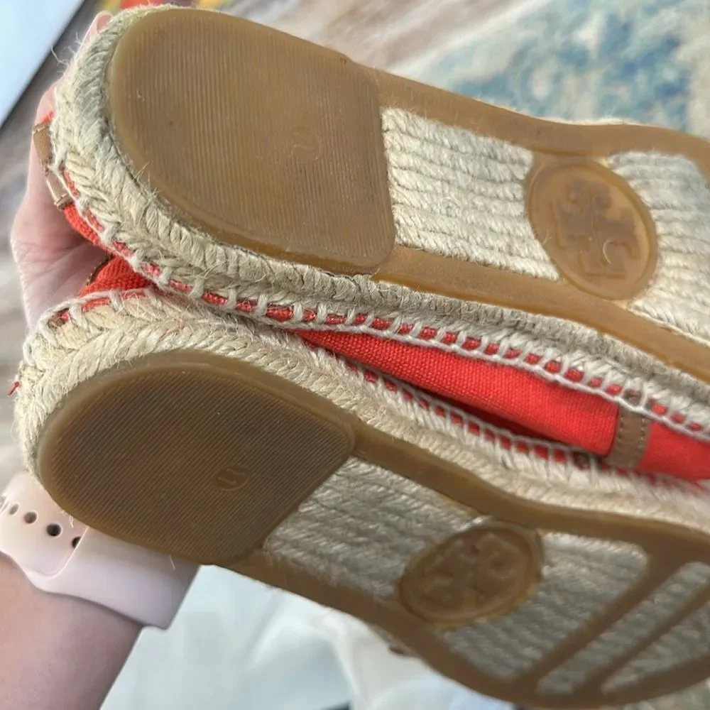 Tory Burch Ladies size 11M Angus Flat Espadrille Slip On